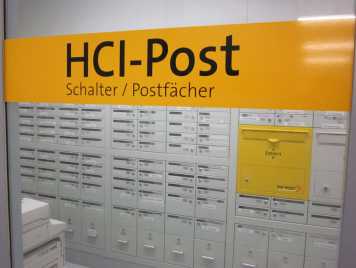 Enlarged view: Poststelle beim HCI Shop
